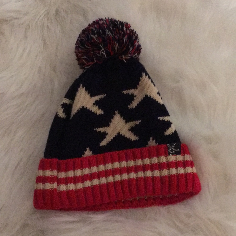 American flag beanie